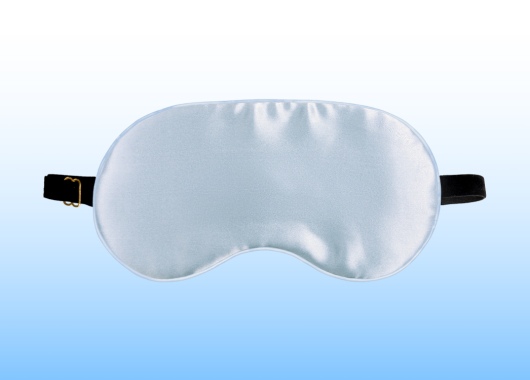 Маска для сна Somia х Ayris Silk, цвет серебристо-голубой