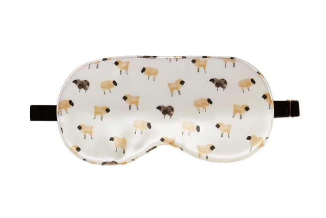 Маска для сна Somia х Ayris Silk, принт овечки