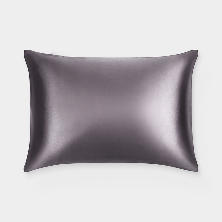 Наволочка 50х70 из натурального шёлка, цвет графит